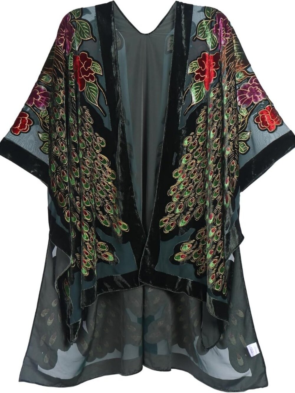Chic Velvet Kimono Cover-Up for Women | Casual Long Cardigan & Outfit